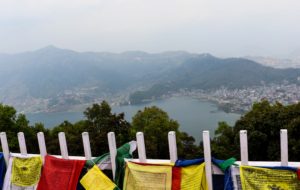 Views from World Peace Pagoda over Pokhara